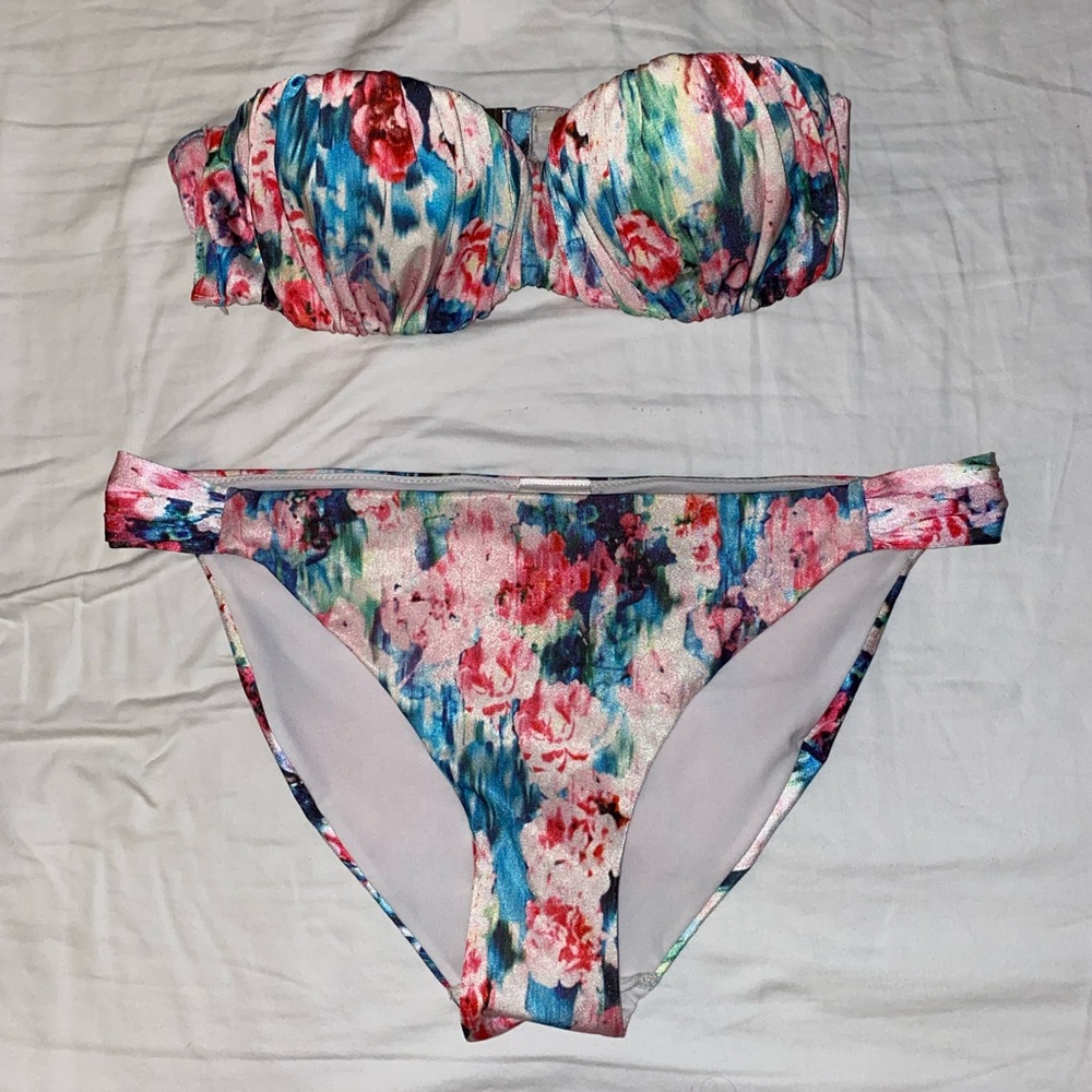 FLORAL SILK BIKINI